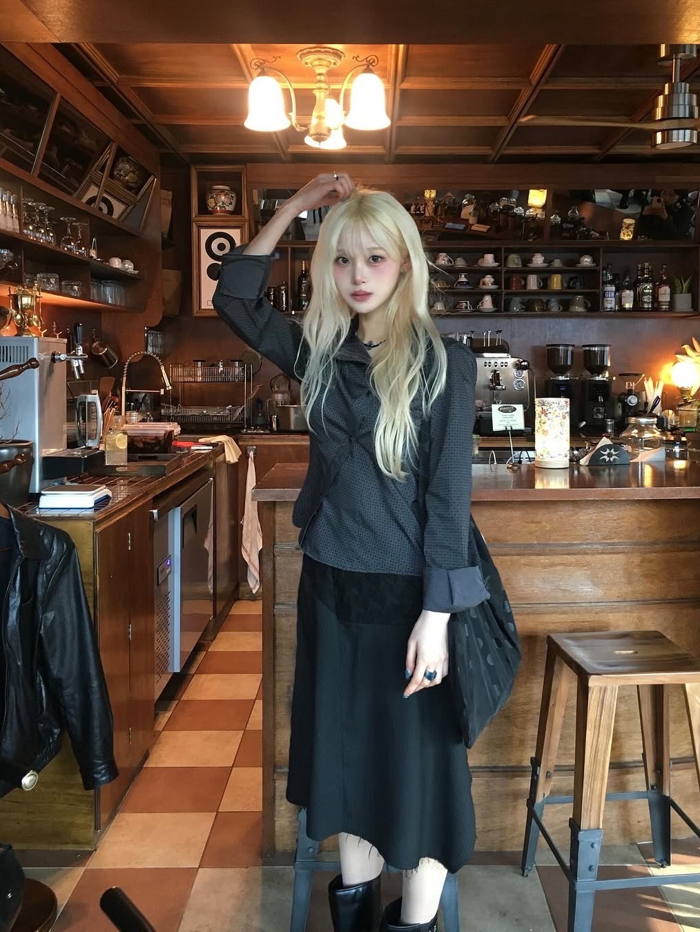 Miyhoo Wave Shirts 착용 스타일 - 1