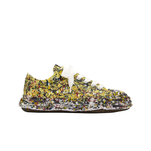 Maison Mihara Yasuhiro Peterson23 OG Sole Sputtering Paint Canvas Low-top Sneakers Yellow