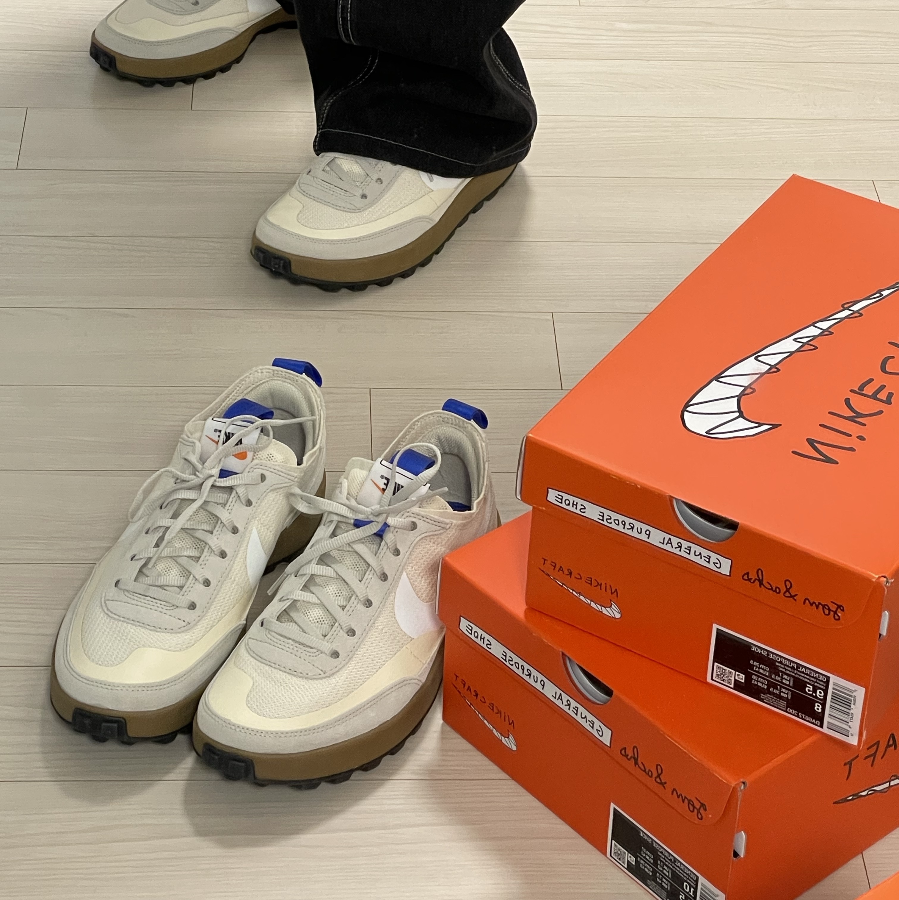 Nike x Tom Sachs General Purpose Shoe Light Cream 착용 스타일 - 4