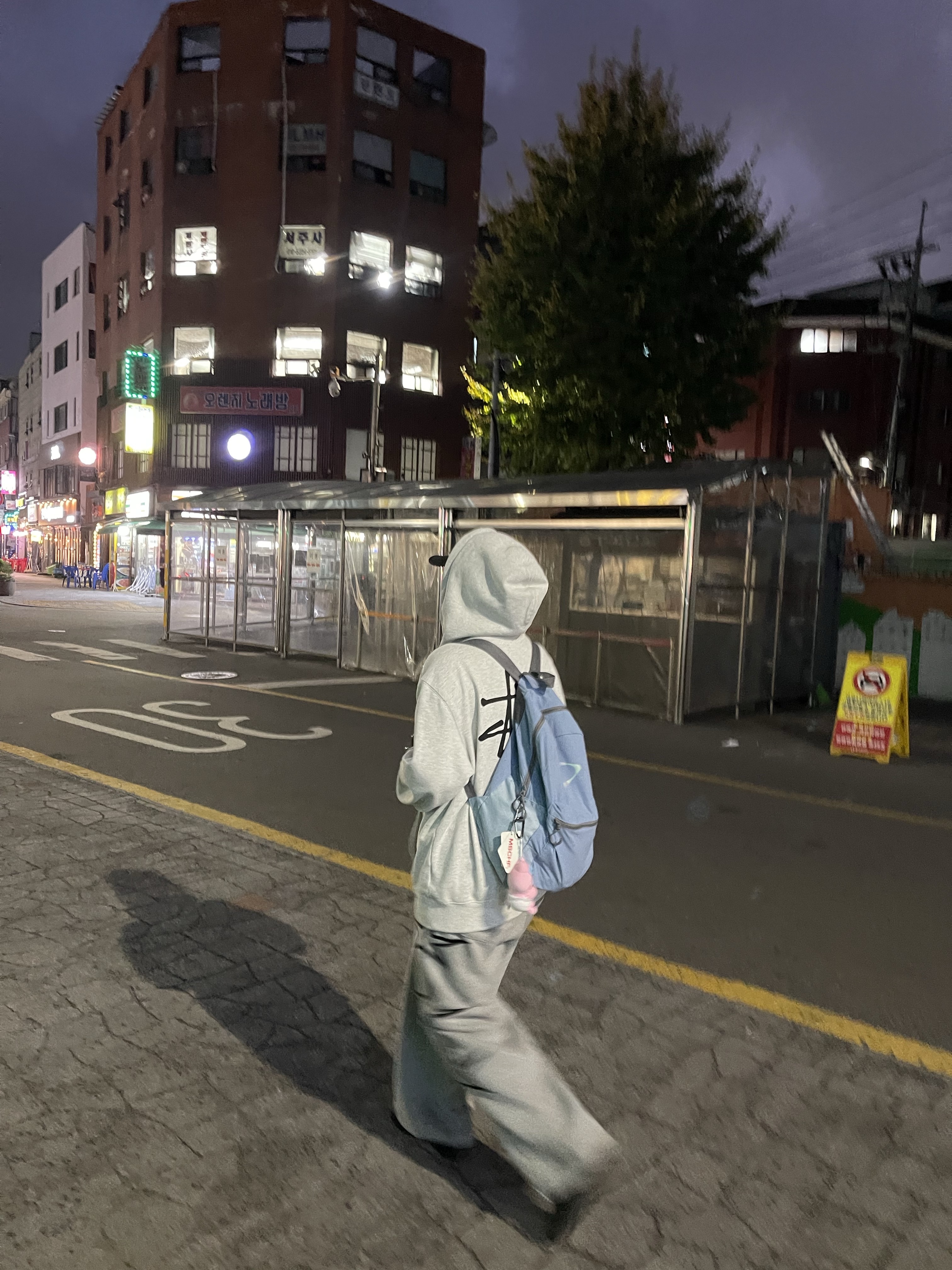 Stussy Basic Stussy Hoodie Ash Heather, Mischief Rhombus Light Weight Backpack Greyish Blue - The Hyundai Seoul Exclusive 착용 스타일