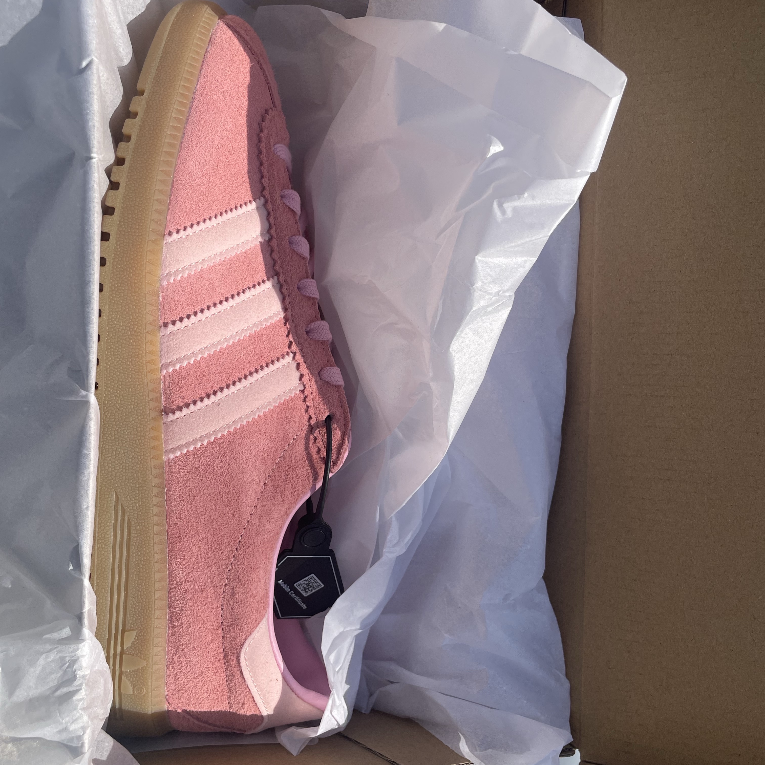 Adidas Bermuda Glow Pink 착용 스타일