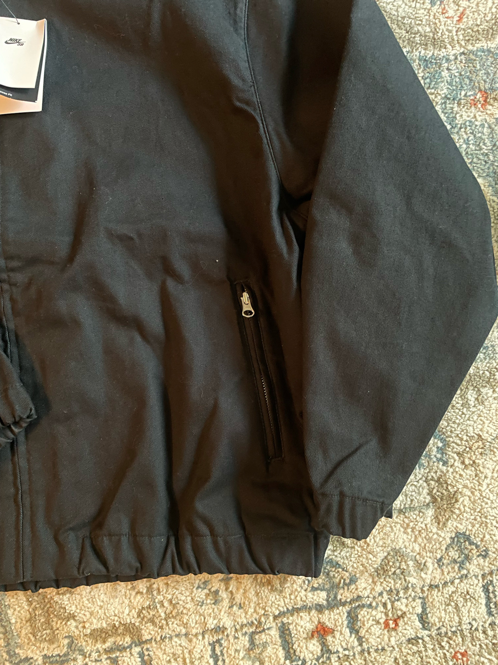 Nike SB Woven Twill Premium Skate Jacket Black - Asia 착용 스타일 - 3