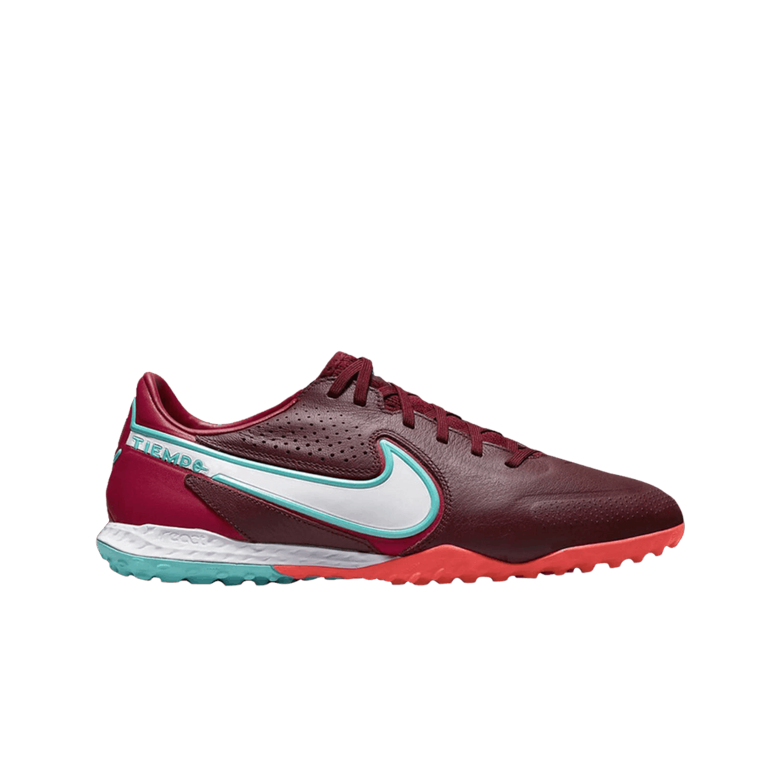 나이키 리액트 티엠포 레전드 9 프로 TF 팀 레드 브라이트 크림슨(Nike React Tiempo Legend 9 Pro TF Team Red Bright Crimson)