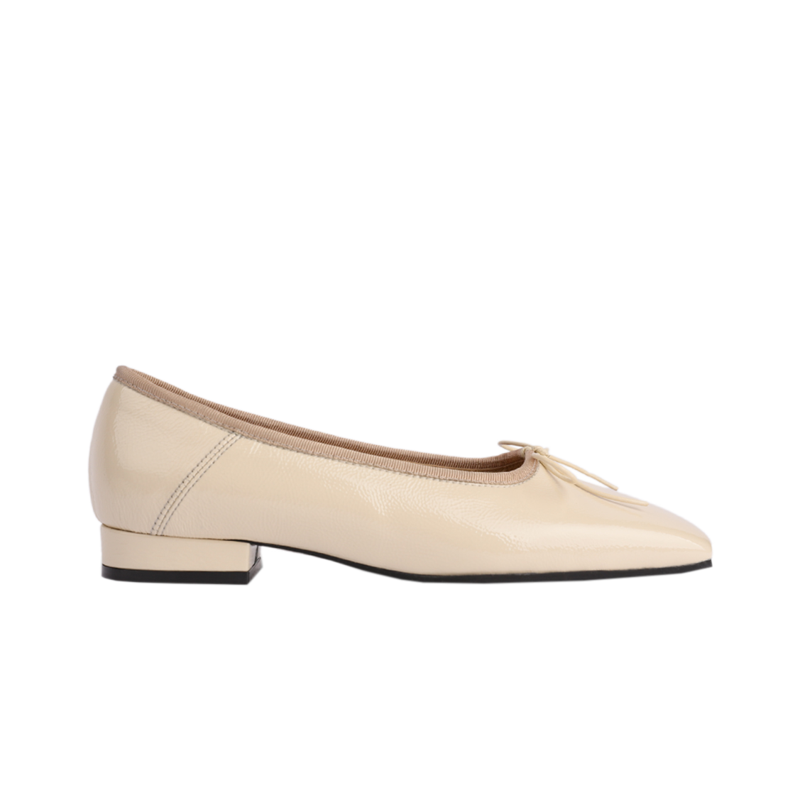 아포아 스퀘어 밴딩 플랫슈즈 오프화이트(APOA Square Banding Flat Shoes Off White)