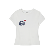 AEAE Dot Small Letter Tee White