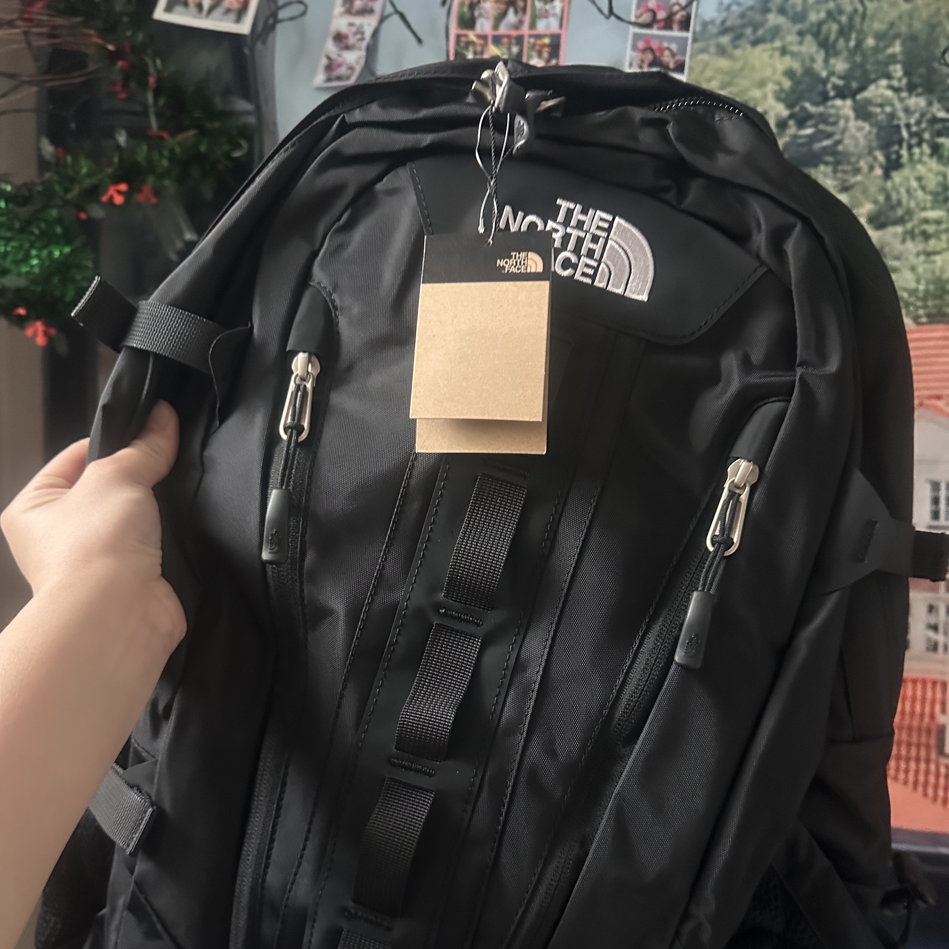 The North Face Big Shot Black 착용 스타일