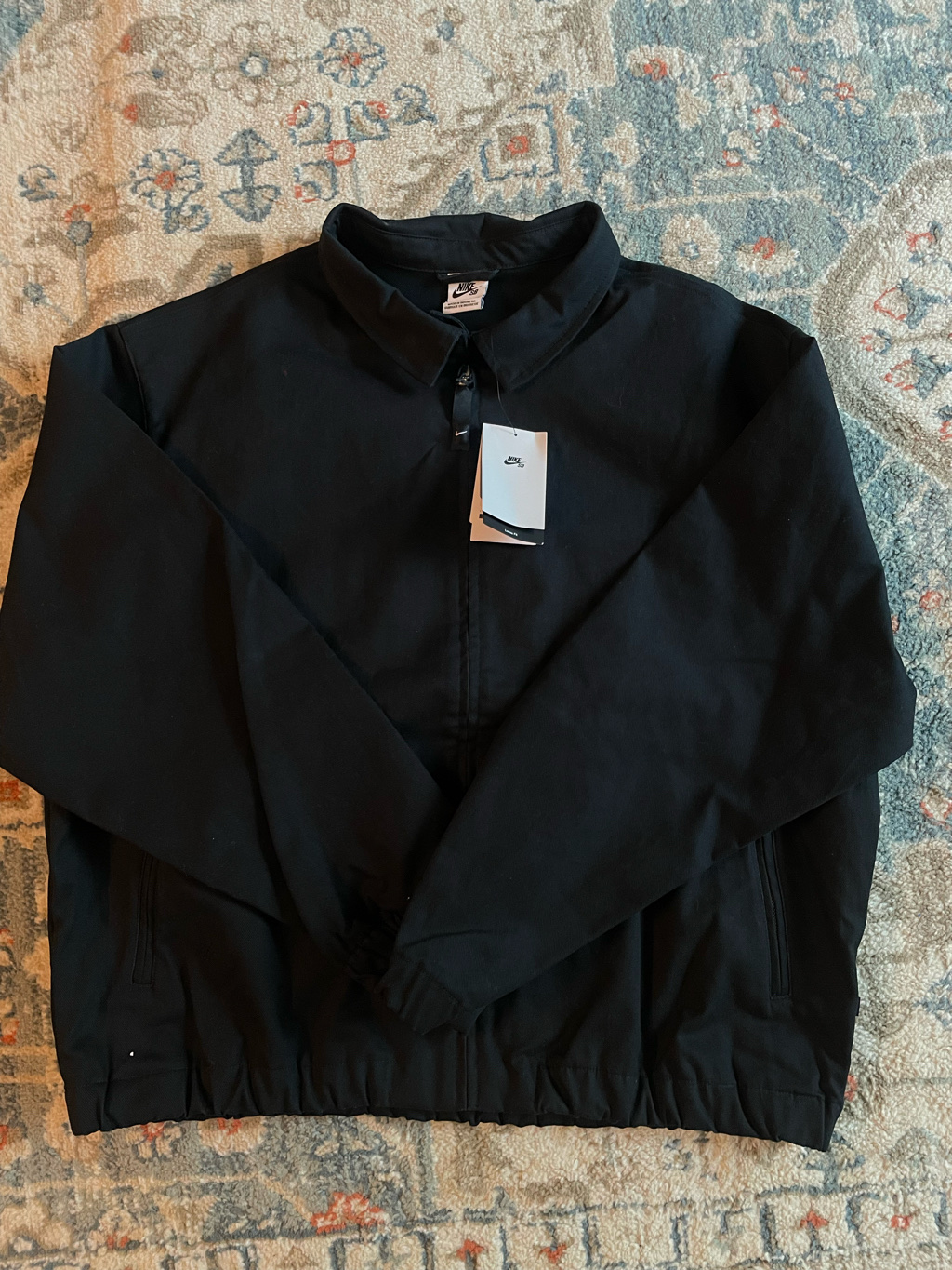 Nike SB Woven Twill Premium Skate Jacket Black - Asia 착용 스타일 - 1