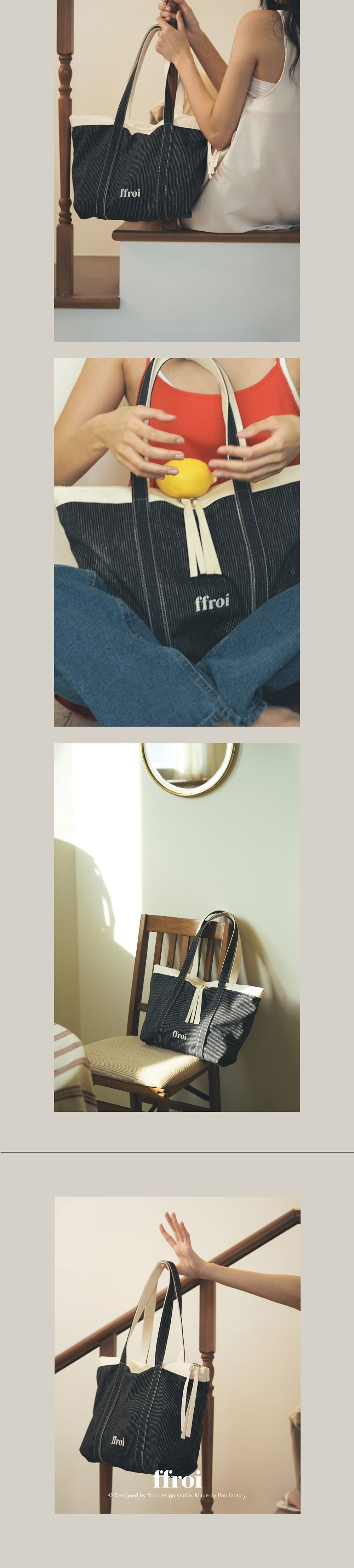 【ffroi】STRIPE ECO ショルダーバッグ MUSINSA公式 | FFROI Pinstripe eco bag