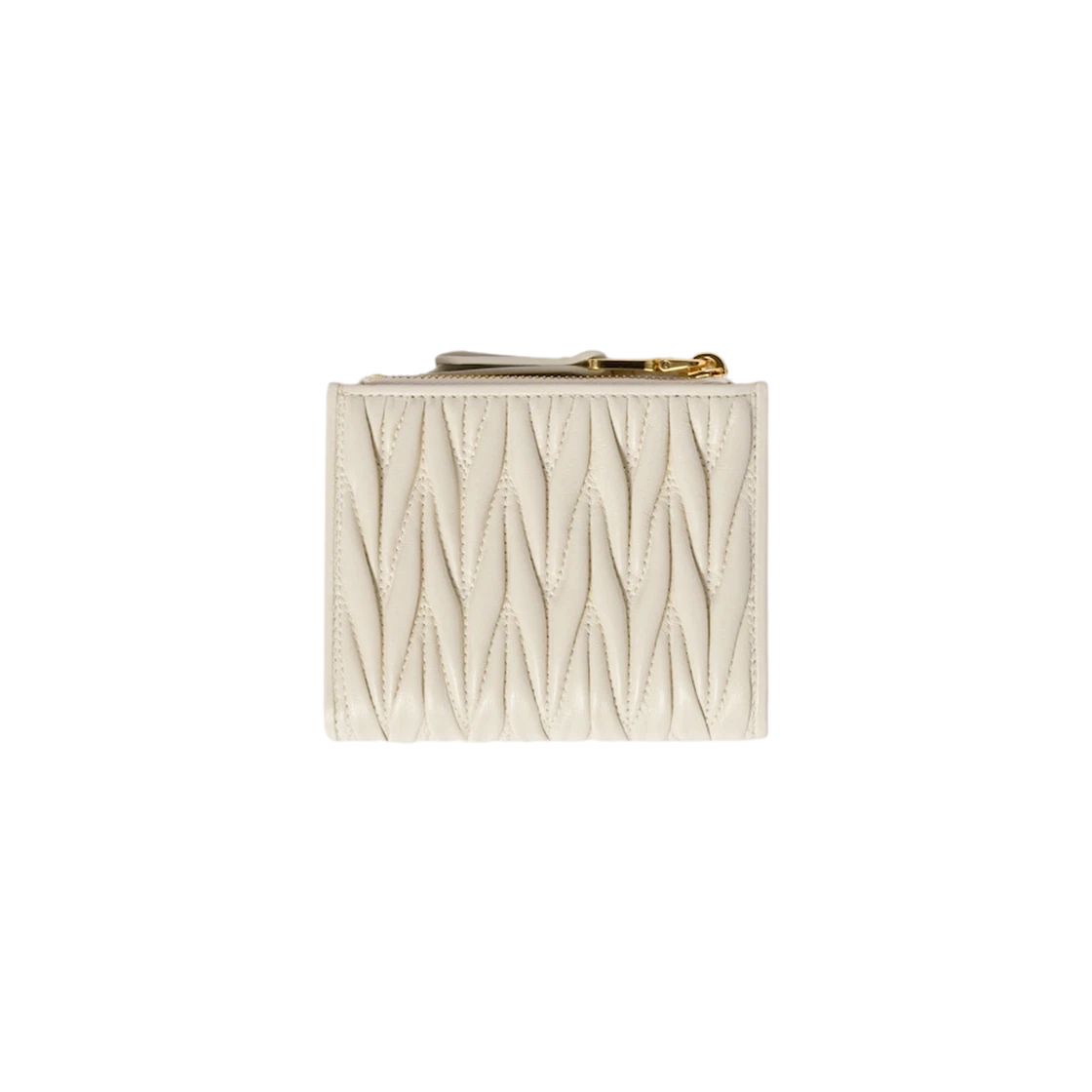 미우 미우 스몰 마테라쎄 나파 레더 월렛 화이트 | Miu Miu | KREAM Miu Miu Small Matelasse Nappa Leather Wallet White