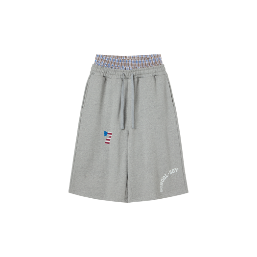 MUSINSA公式 | AEAE TRUNK LAYERED SWEATSHORTS [NAVY]