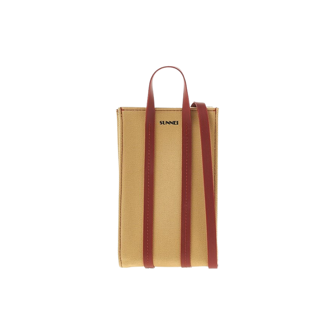 【関税込み】SUNNEI ブラウン マイクロ Parallelepipedo バッグ Brown Micro Parallelepipedo Bag by SUNNEI on Sale