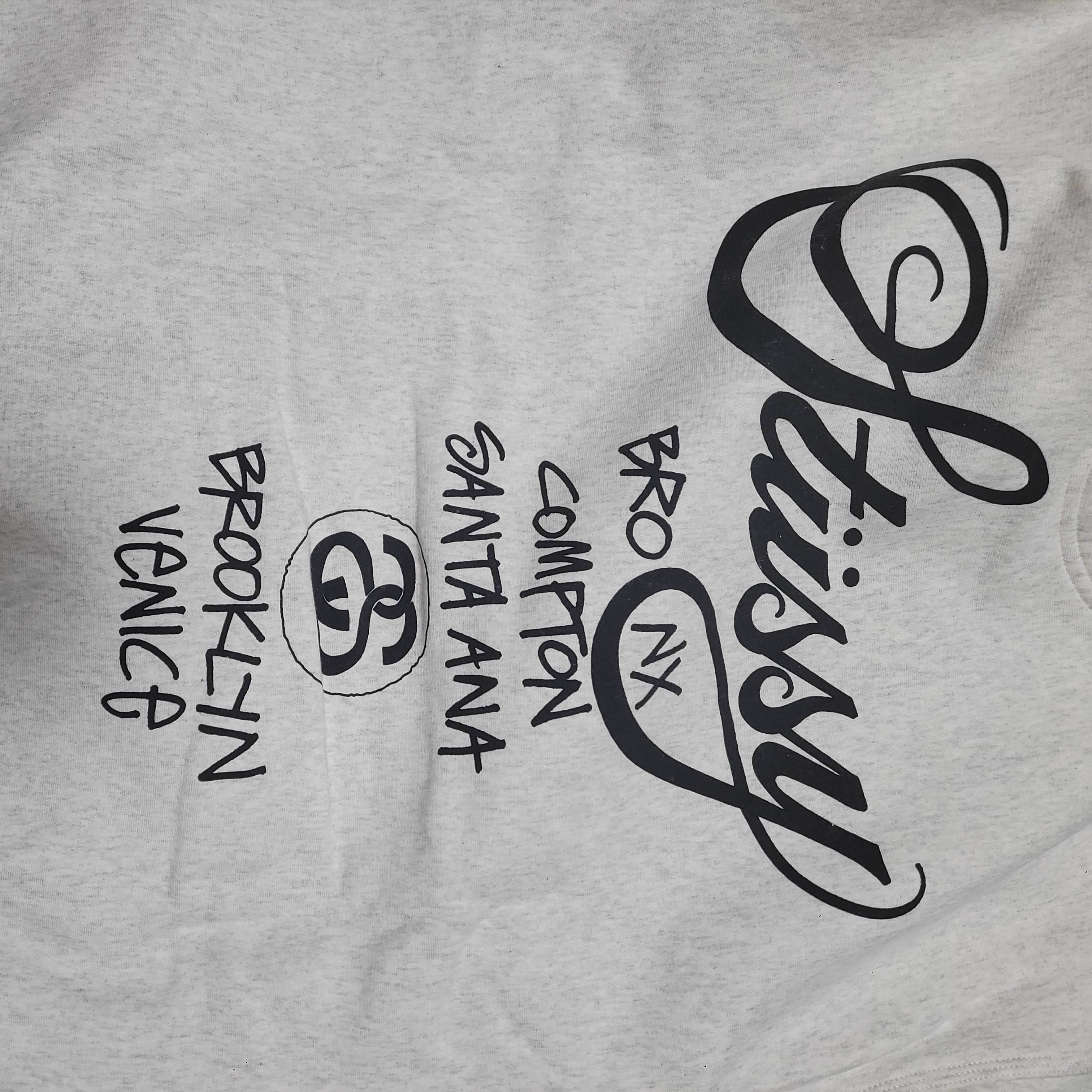 Stussy World Tour LS T-Shirt White 2024 착용 스타일