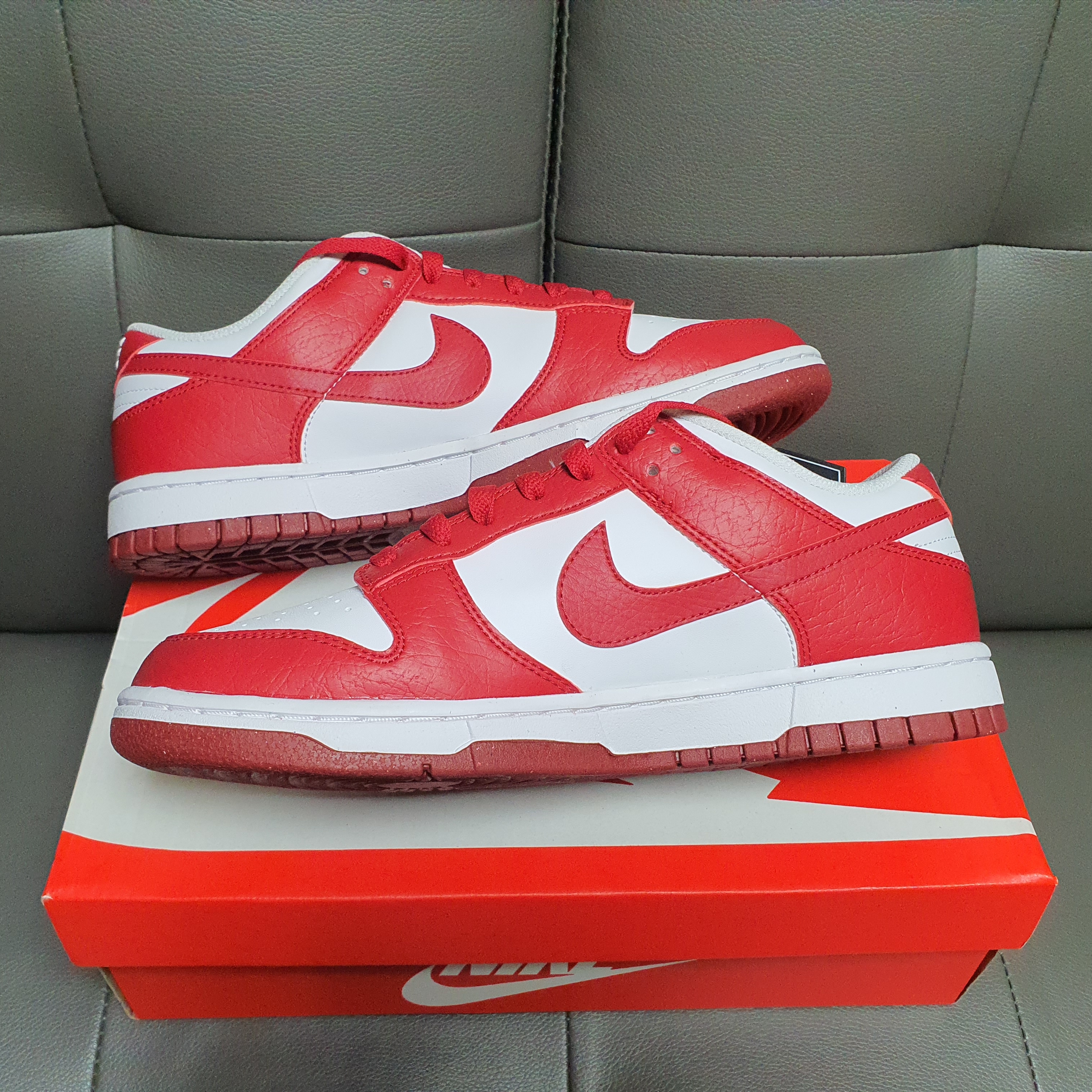 (W) Nike Dunk Low Next Nature Gym Red 착용 스타일