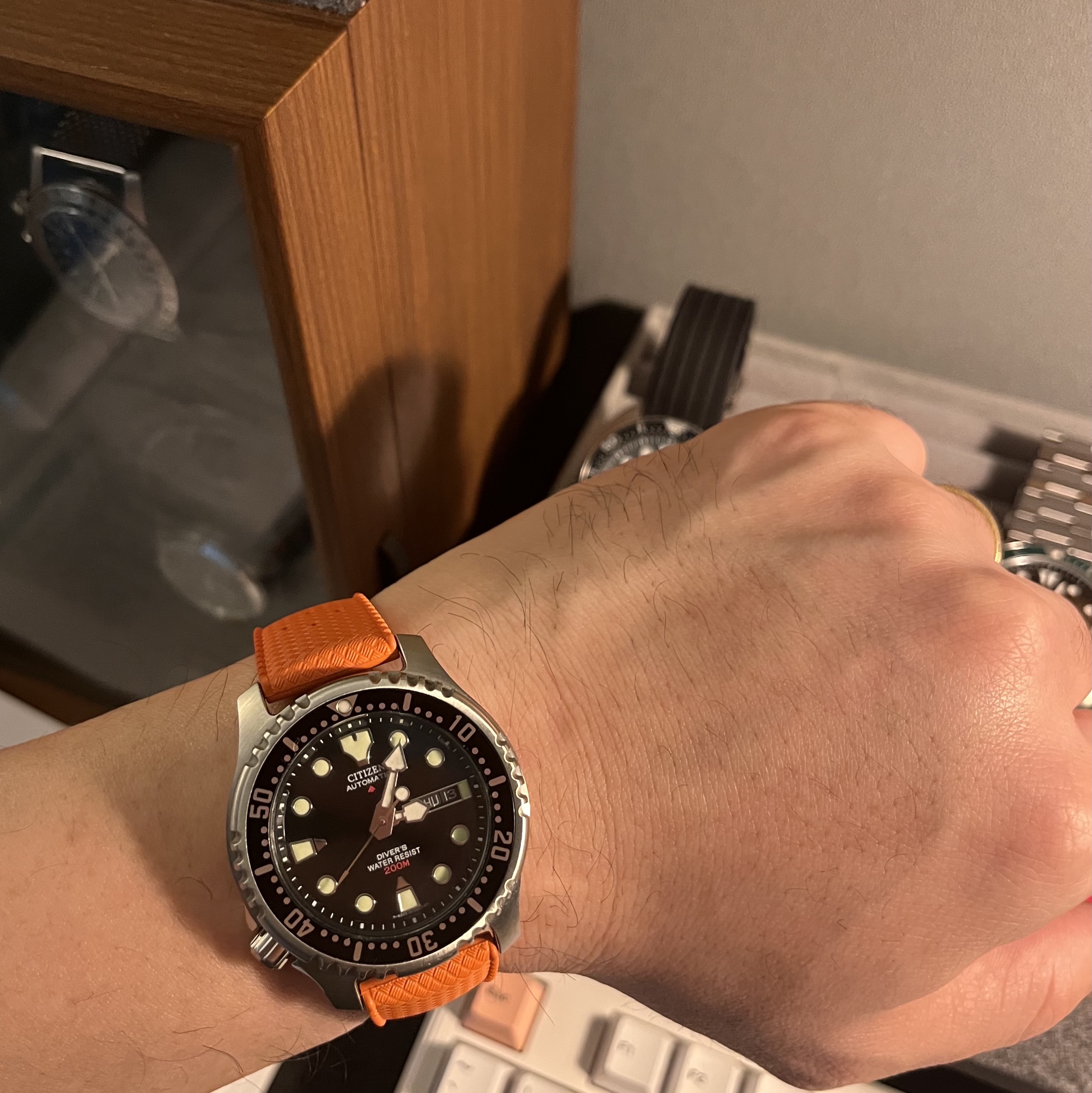 Citizen Promaster Diver Automatic 200M 42mm Stainless Steel Black (Package Ver.) 착용 스타일