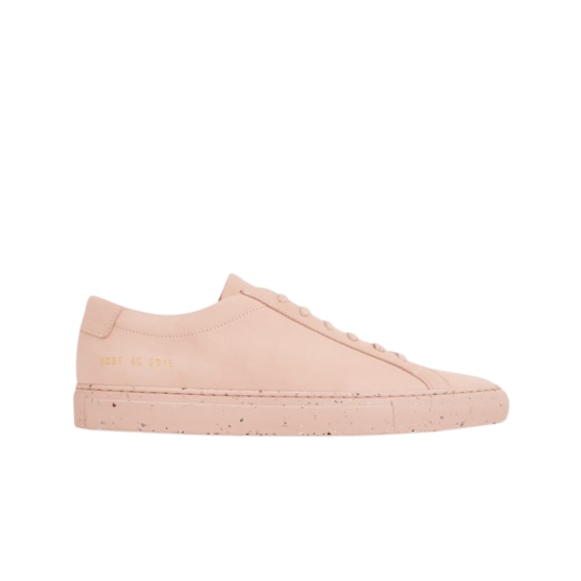 6095-2015 (W) Common Projects Achilles Nubuck Confetti Sneakers Pink