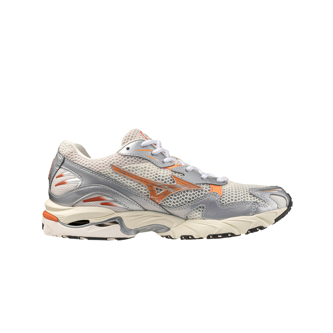 미즈노 웨이브 라이더 10 스노우 화이트 카드뮴 오렌지 실버(Mizuno Wave Rider 10 Snow White Cadmium Orange Silver) - 2