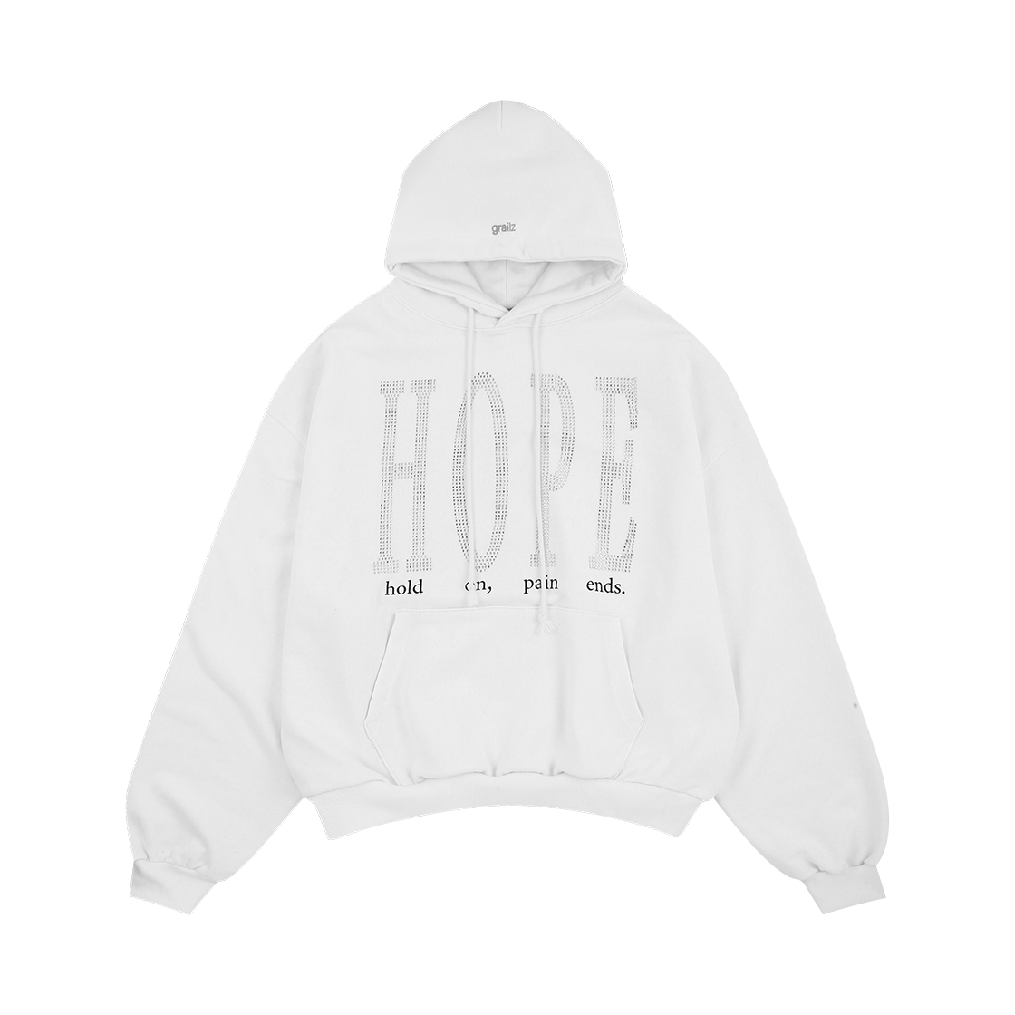 [GRAILZ] PAIN ENDS HOODIE ★兼用 ★韓国発 GRAILZ] PAIN ENDS HOODIE ☆兼用 ☆韓国発 (GRAILZ/パーカー