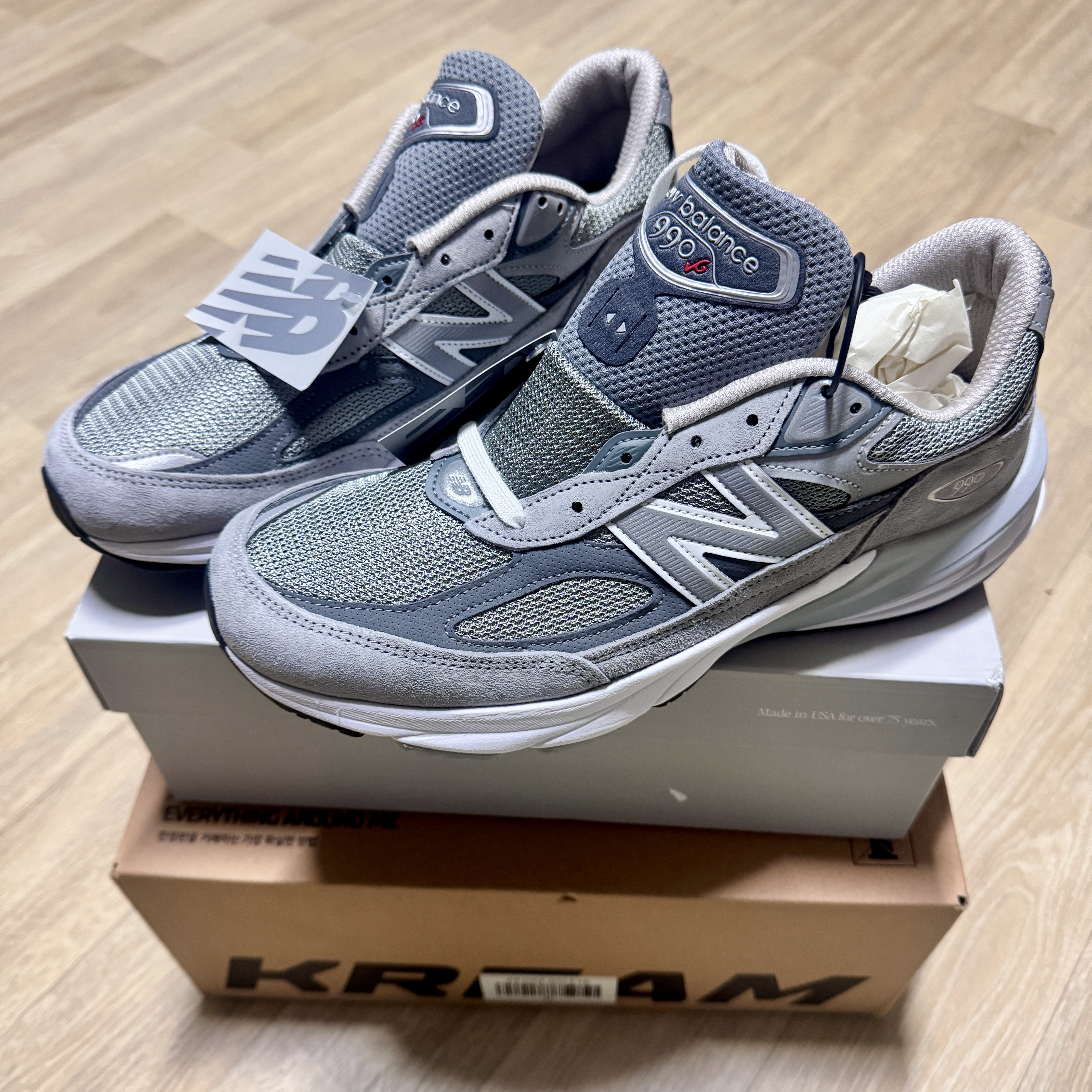 New Balance 990v6 Made in USA Grey - D Standard 착용 스타일