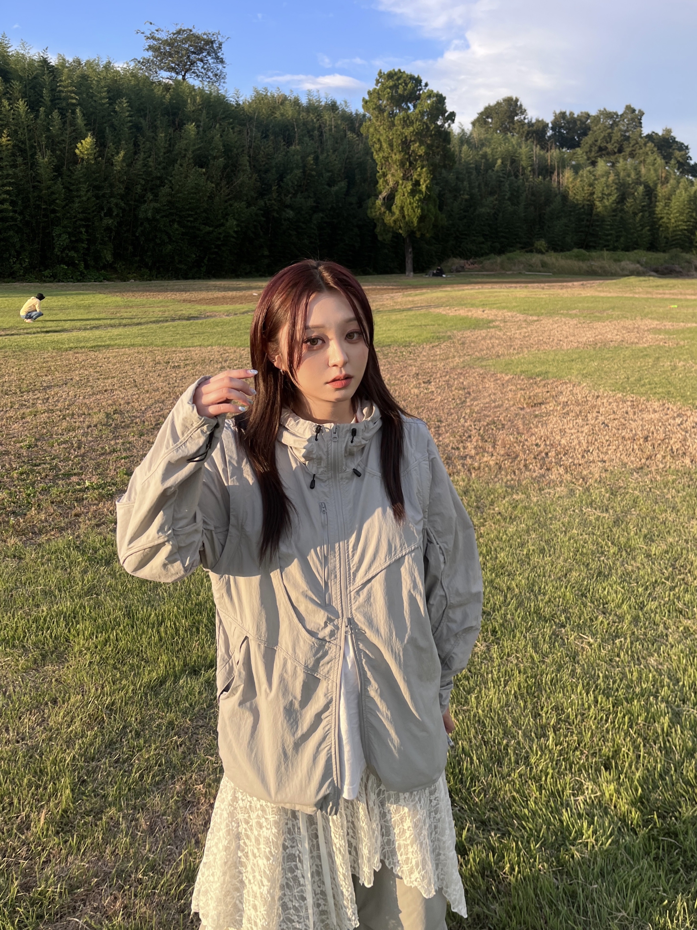 Sansan Gear 2Way Wave Jacket Blue Grey - 24SS 착용 스타일 - 4