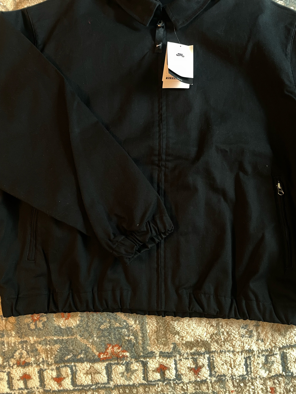 Nike SB Woven Twill Premium Skate Jacket Black - Asia 착용 스타일 - 4