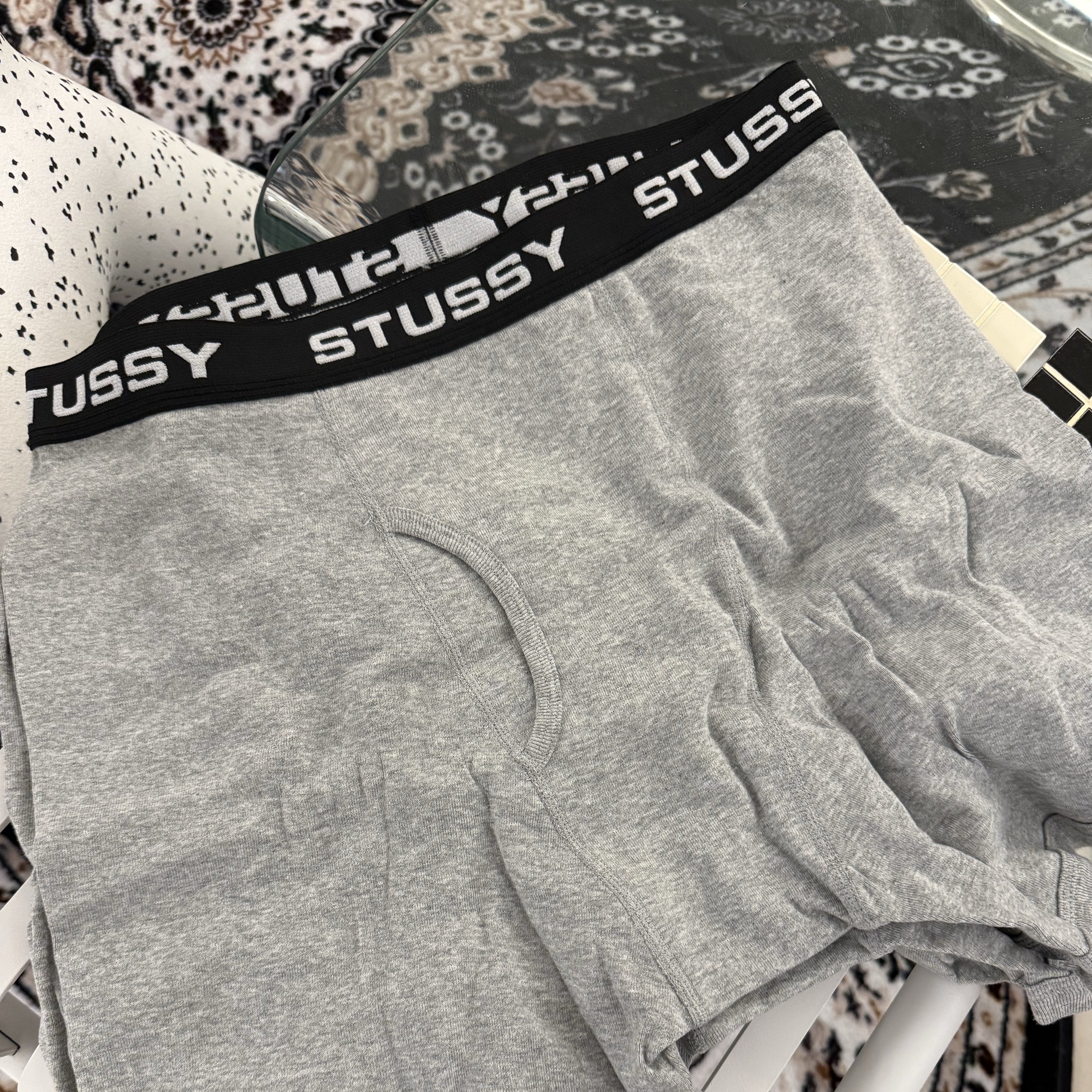 Stussy Boxer Briefs Grey Heather (3 Pack) 착용 스타일