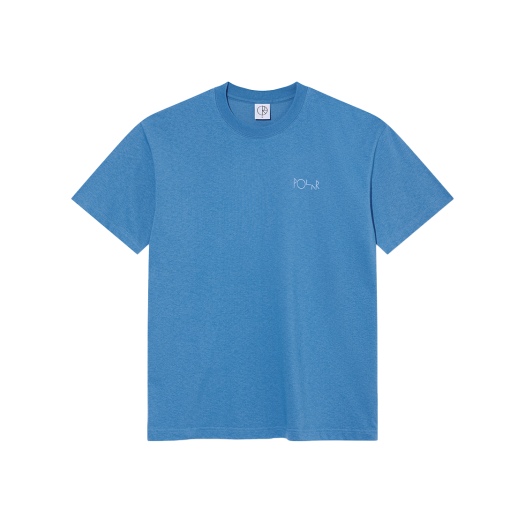 P000BIZN Polar Skate Co. Stroke Logo Contrast Tee French Blue