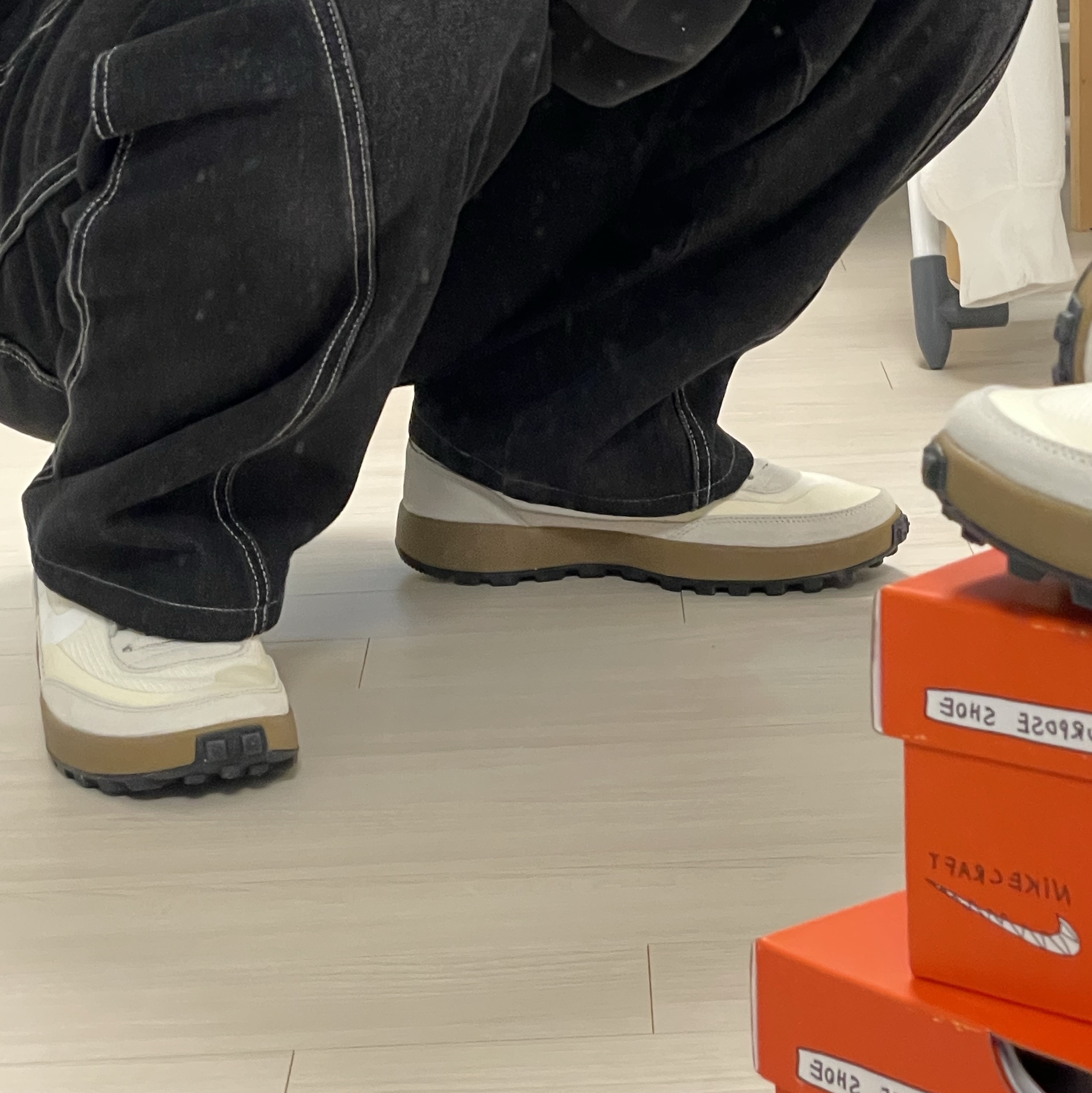 Nike x Tom Sachs General Purpose Shoe Light Cream 착용 스타일 - 2