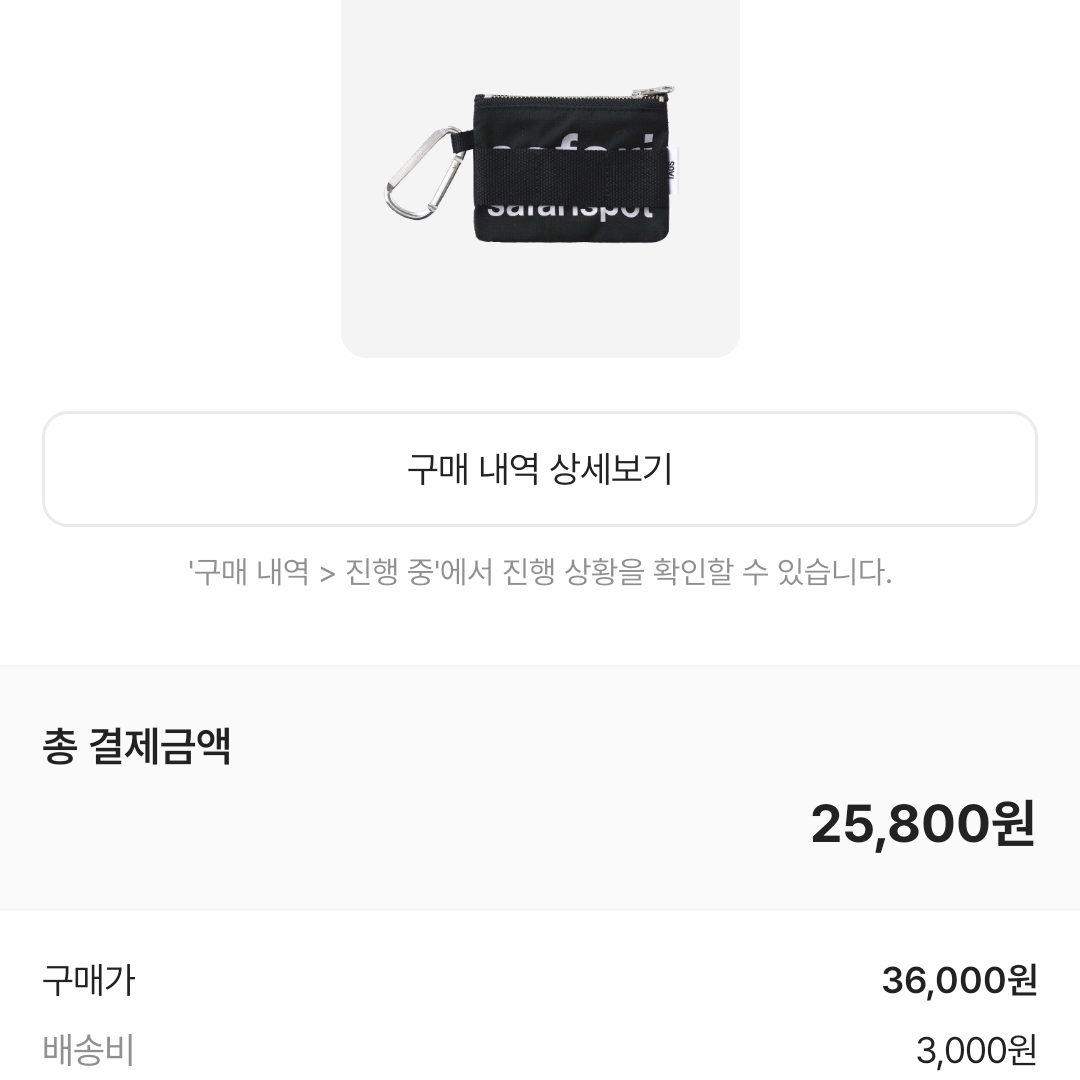 Safarispot Basic Safari Keyring Card Wallet Black 착용 스타일