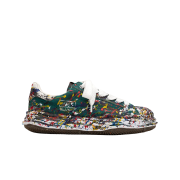 Maison Mihara Yasuhiro Blakey OG Sole Sputtering Paint Canvas Low-top Sneakers Green