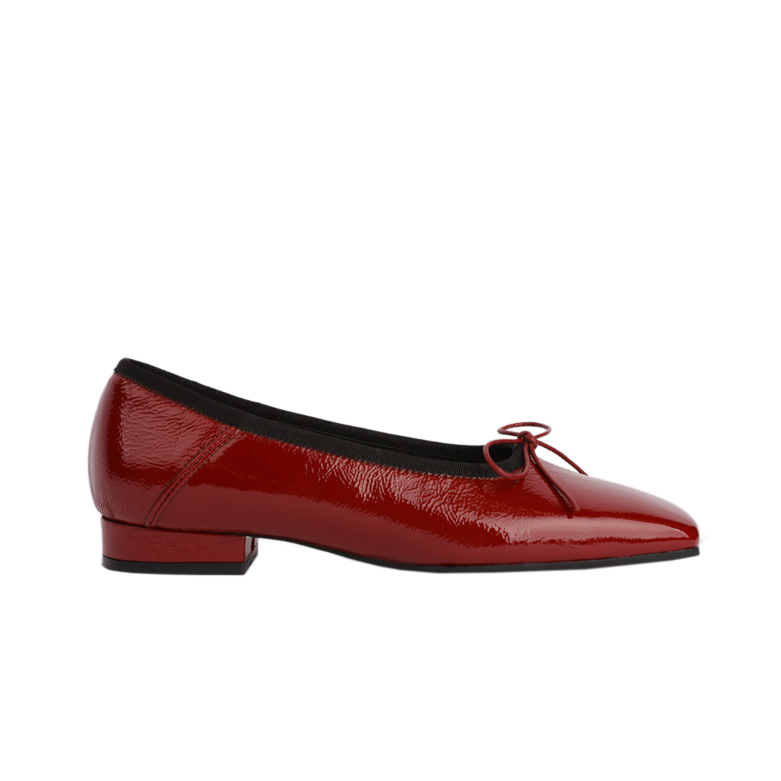 아포아 스퀘어 밴딩 플랫슈즈 시라즈레드(APOA Square Banding Flat Shoes Shiraz Red)