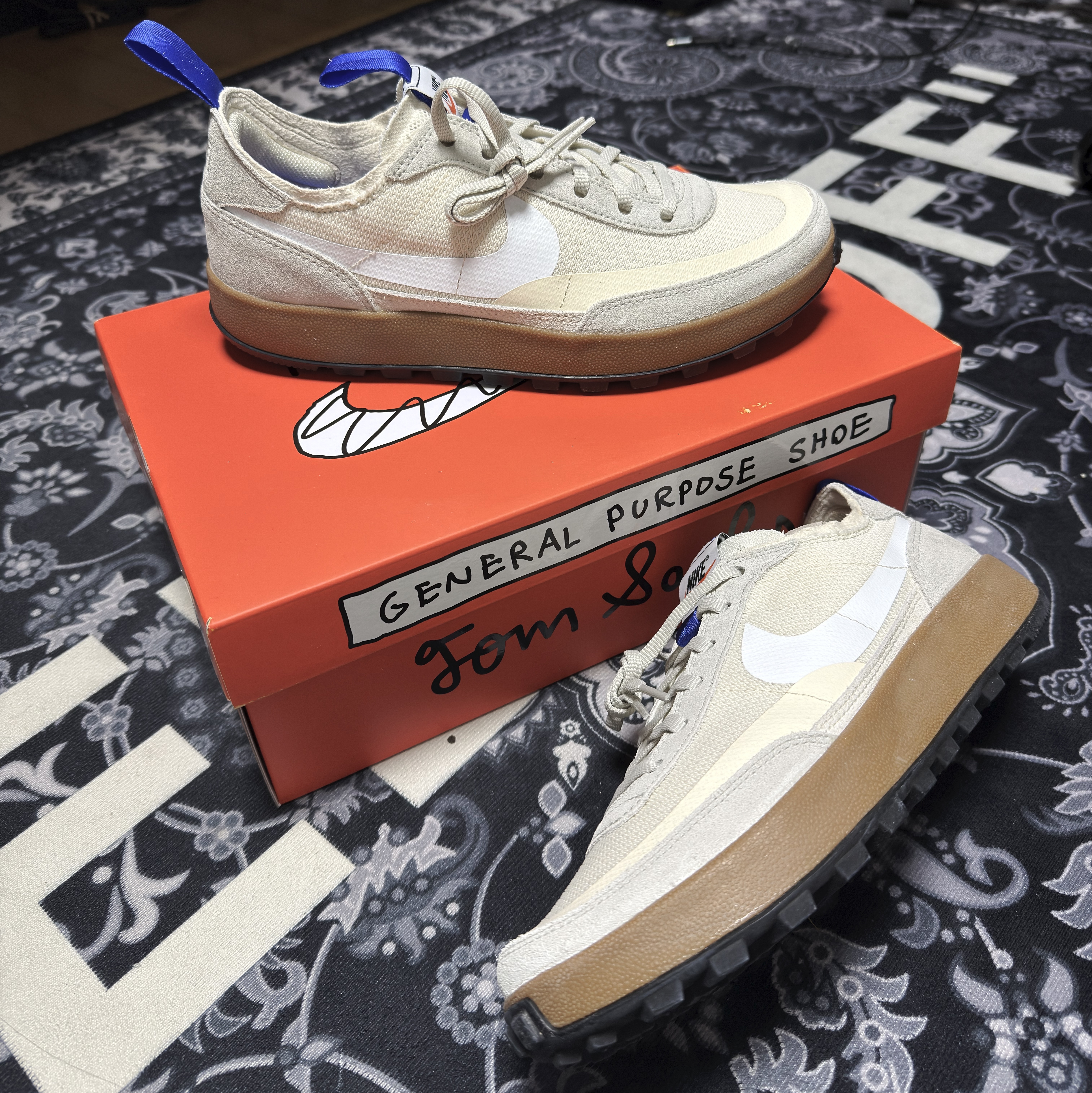 Nike x Tom Sachs General Purpose Shoe Light Cream 착용 스타일 - 1