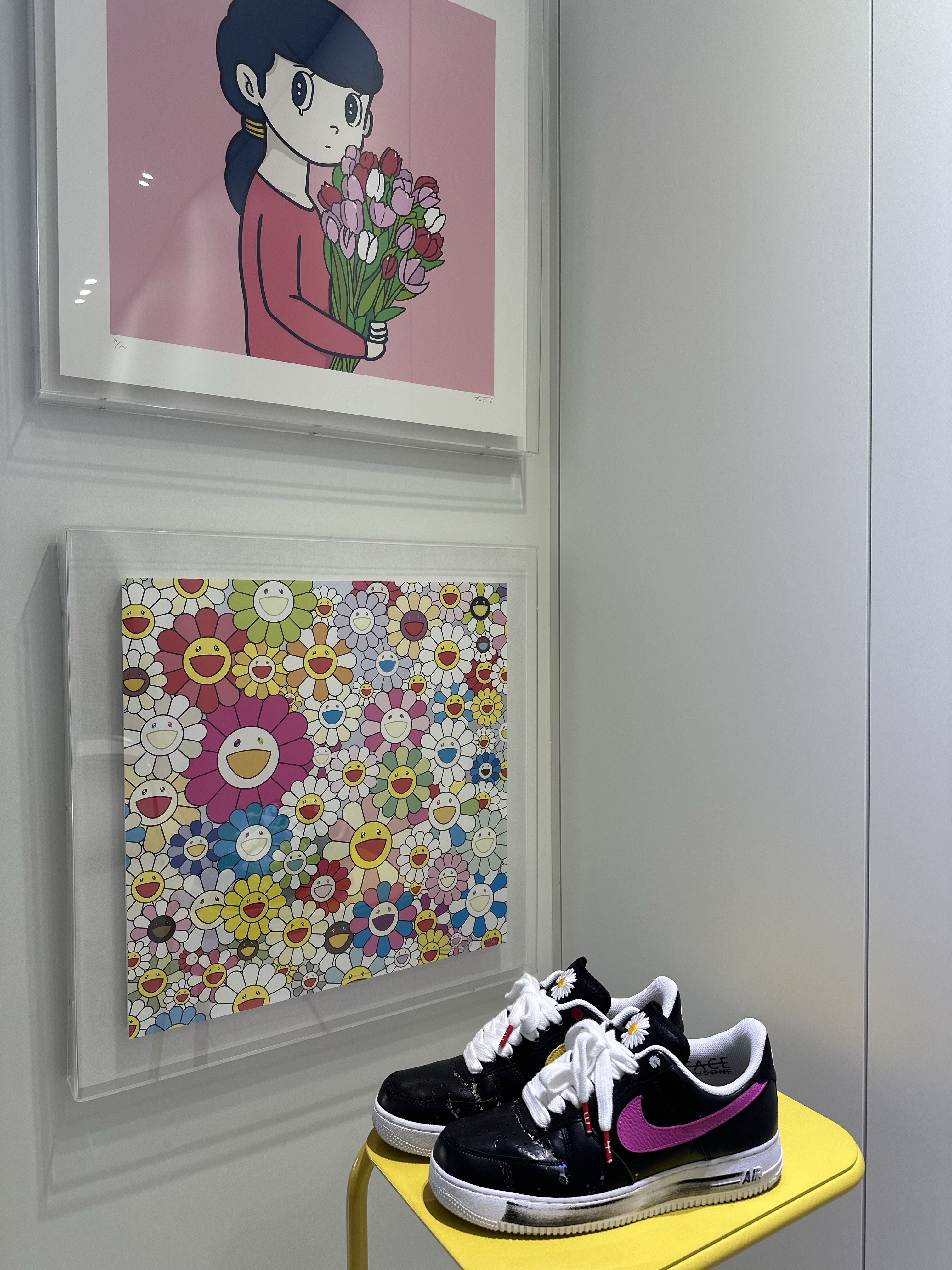 Nike x Peaceminusone Air Force 1 Low Para-Noise 3.0 Black and Multicolor 착용 스타일