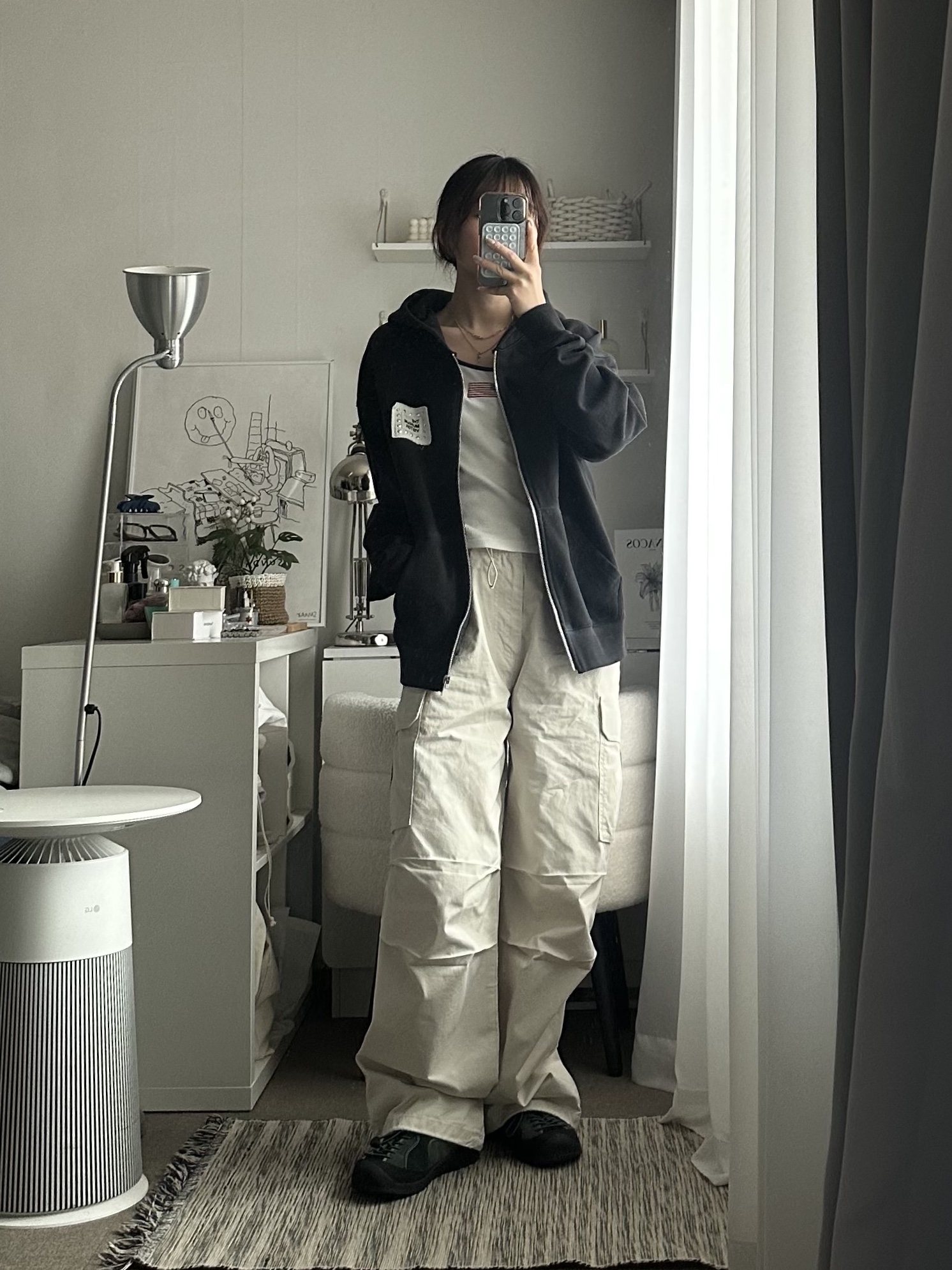 (W) Keen x Eastlogue Jasper Rocks Sneakers Scarab Arctic 착용 스타일 - 2