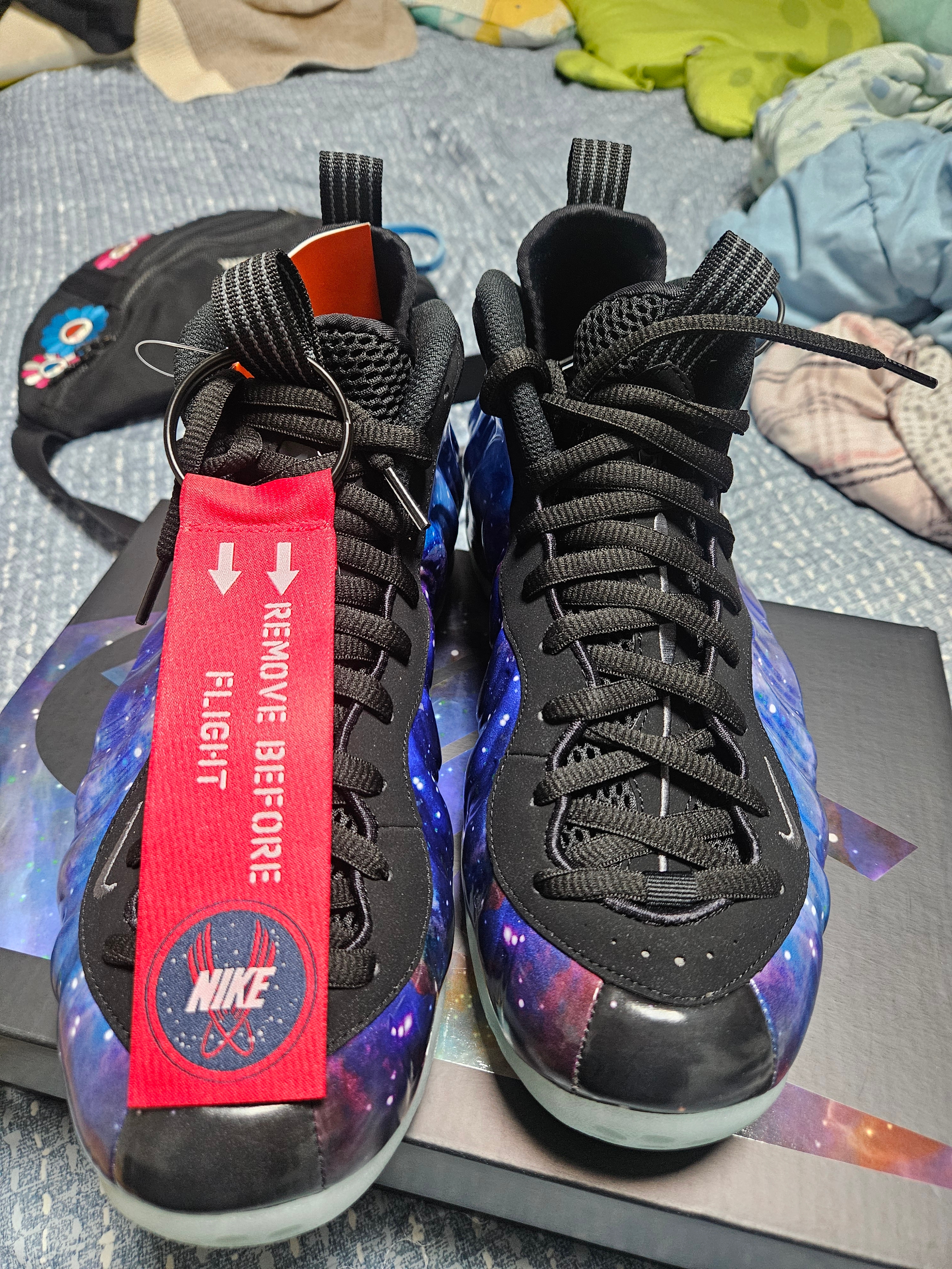 Nike Air Foamposite One Galaxy 착용 스타일