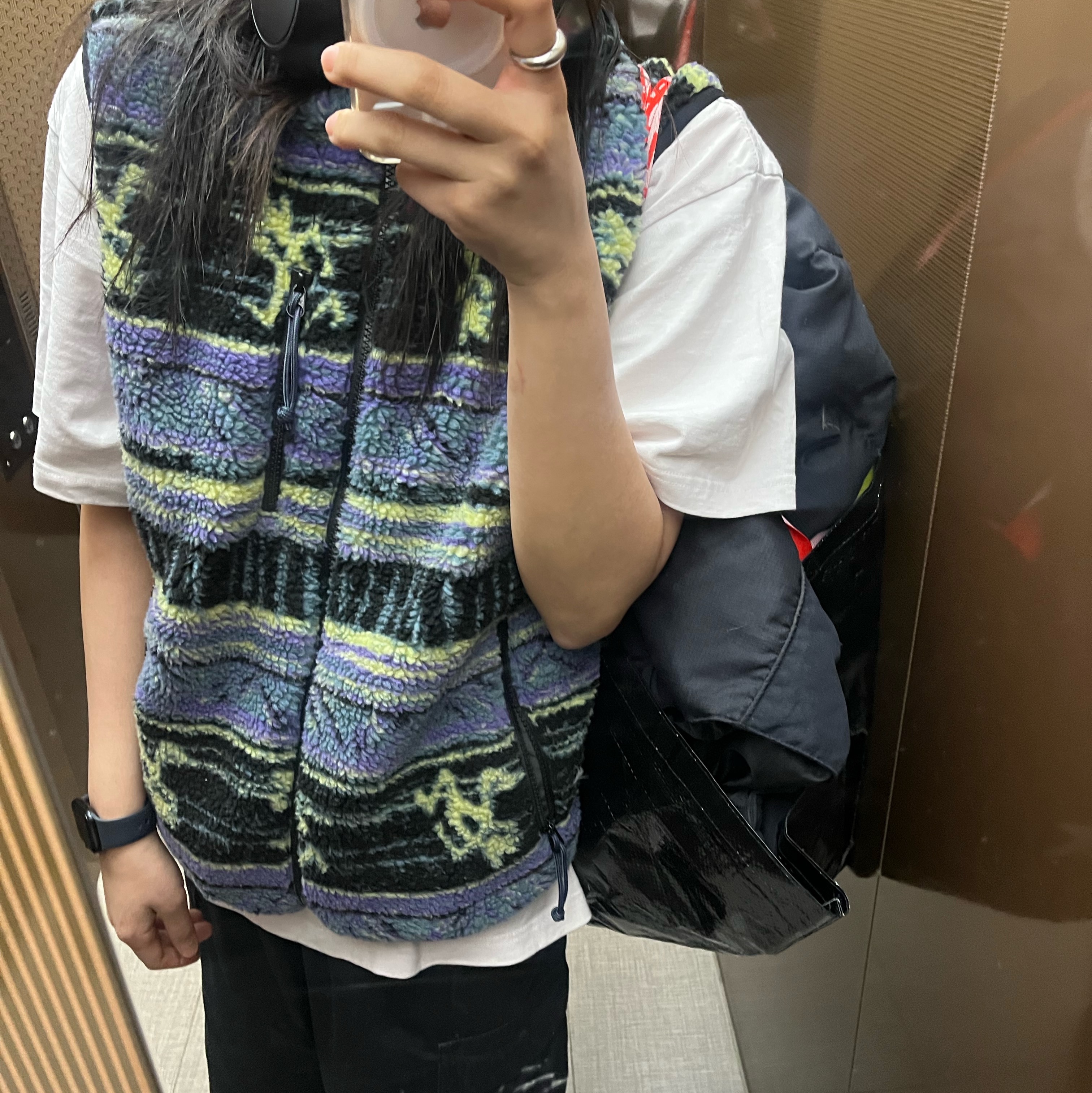 Thisisneverthat x Gramicci Reversible Fleece Vest Multi, Sansan Gear Backpack Jacket Light Grey - 24SS 착용 스타일 - 1