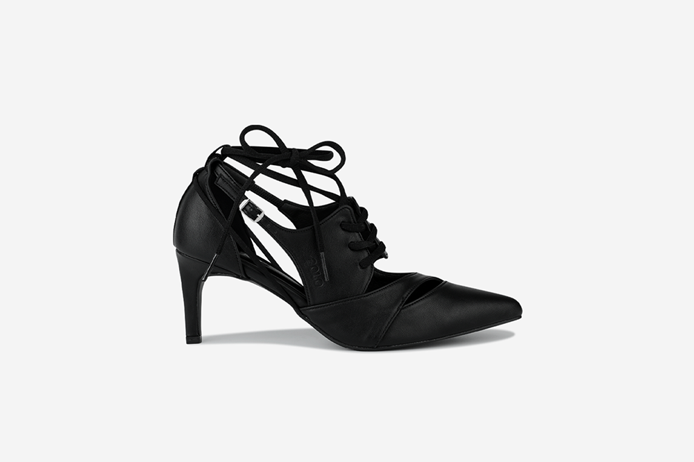 ojos オホス Multistrap Stiletto Heels Black OJOS | Multistrap Stiletto Heels - 세련된 포인트 블랙 힐