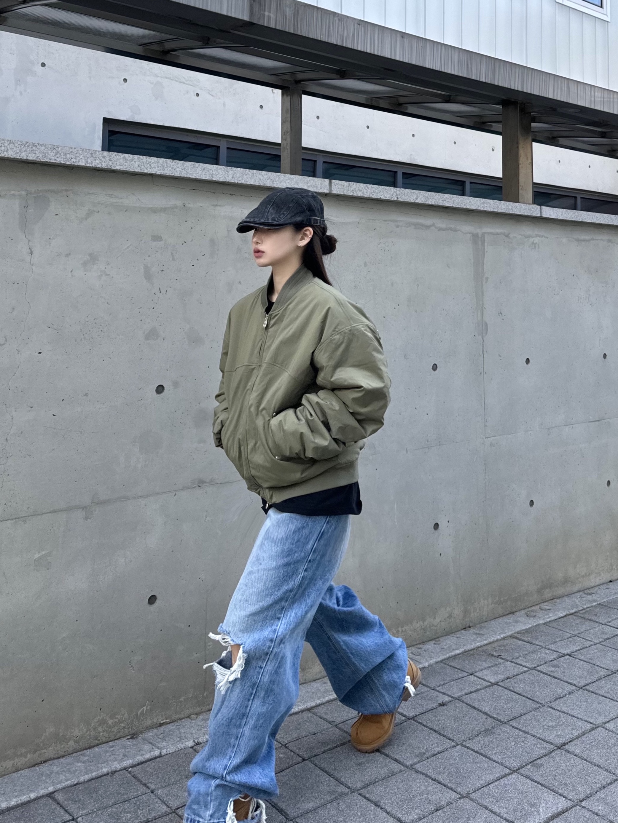 Timberland Premium 6 inch Waterproof Boot Wheat Nubuck - Wide, (W) Timberland 6 Inch Premium Waterproof Boot Wheat Nubuck - Wide 착용 스타일 - 1