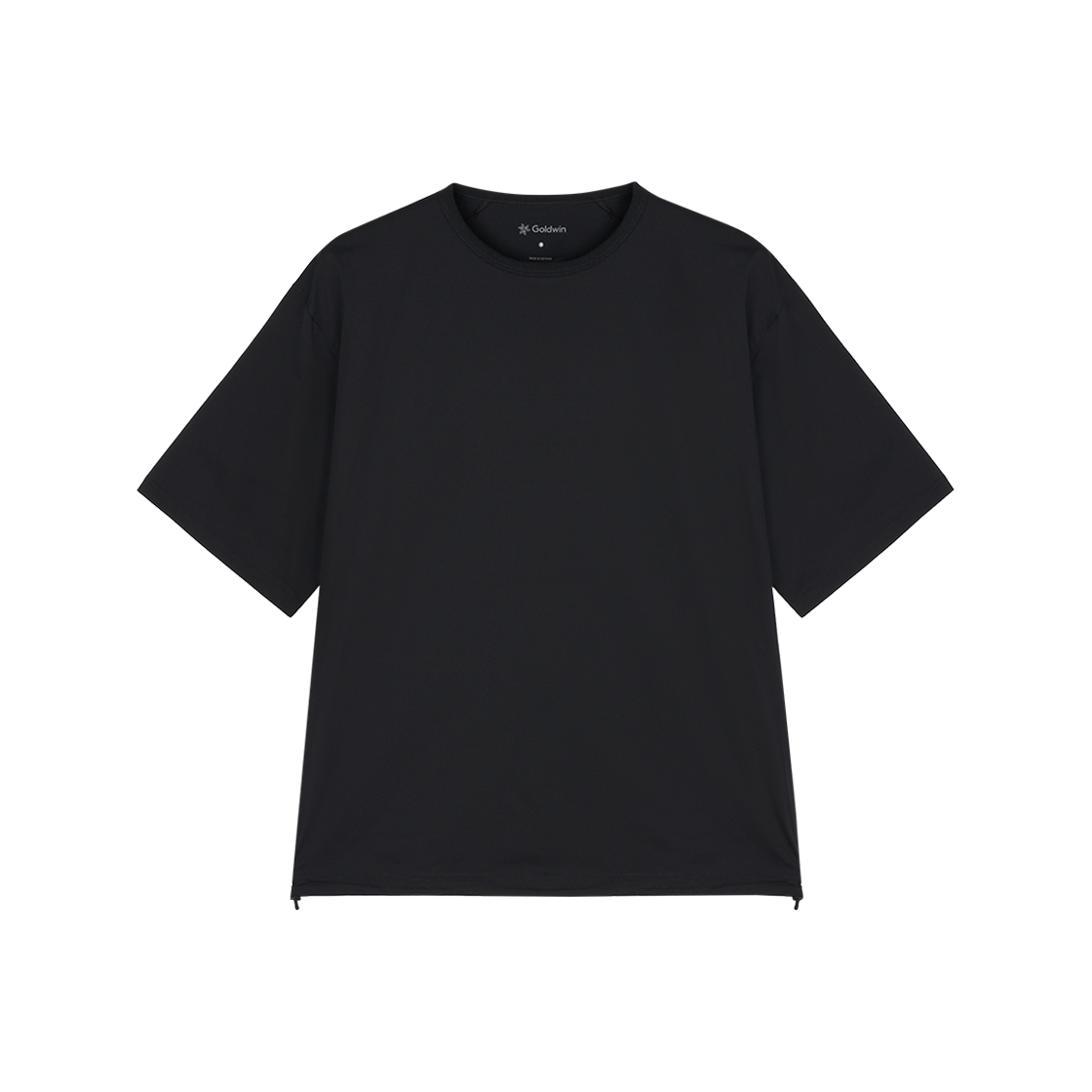 골드윈 하이 게이지 셔링 티셔츠 블랙 - 25SS(Goldwin High Gauge Shirring T-Shirt Black - 25SS)