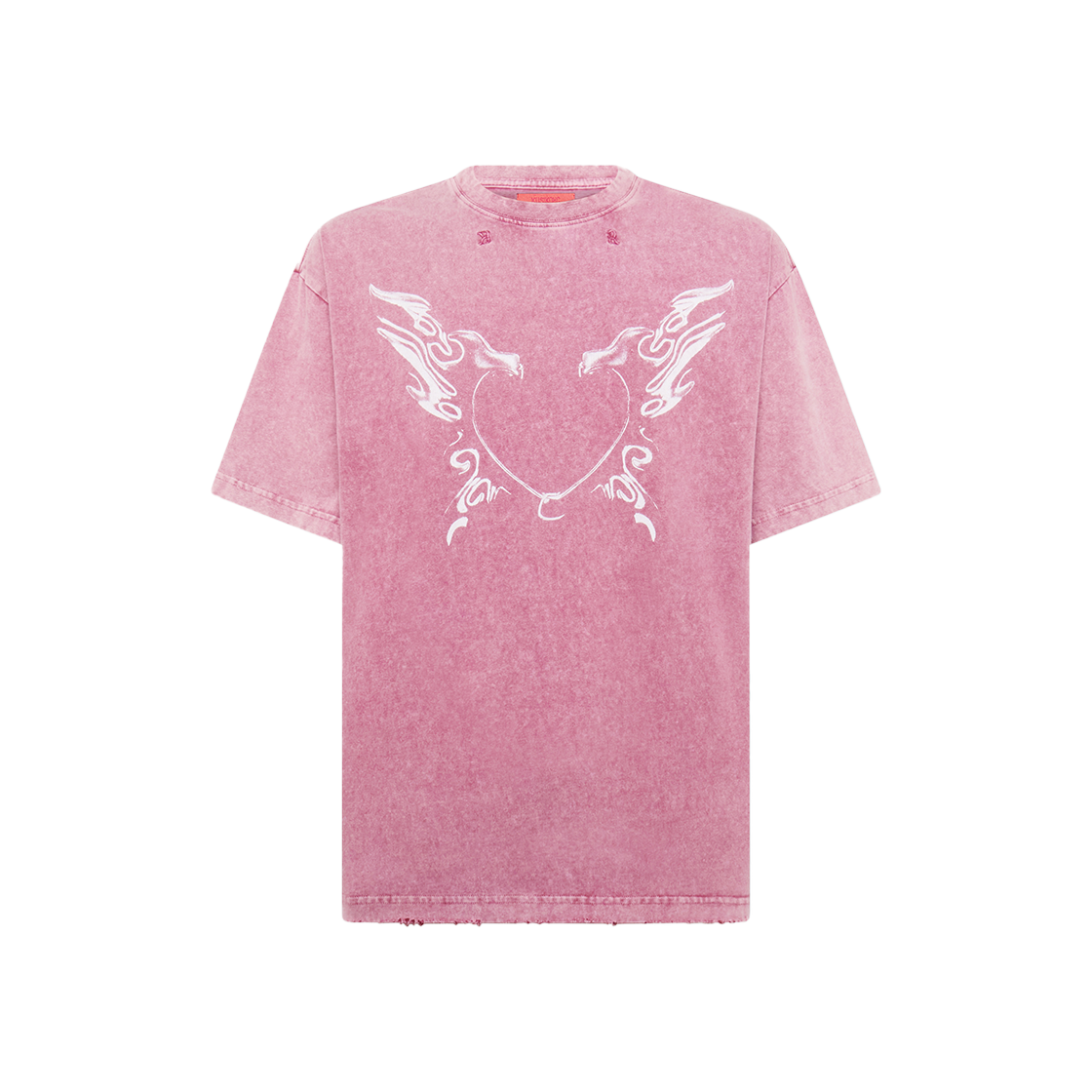 KM5BTSSKK07RD Kusikohc Heart T-Shirt Red - 25SS