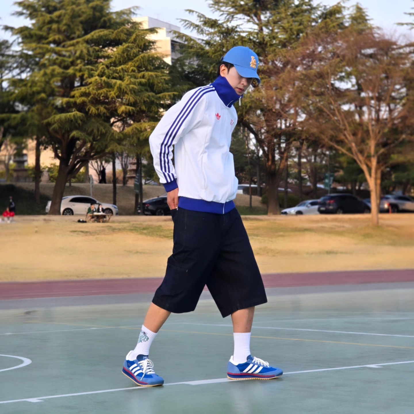 Adidas Jude Bellingham Sports Jacket White - KR Sizing, Adidas Jude Bellingham Sports Jacket White - US Sizing 착용 스타일 - 4