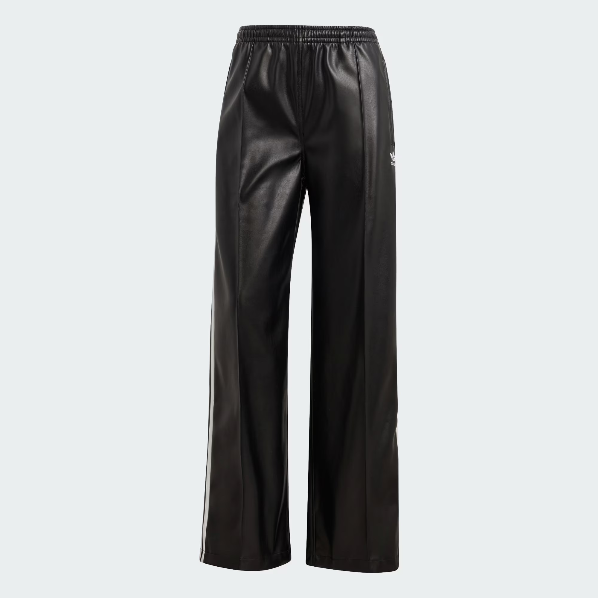 (W) Adidas Firebird Pleather Pants Black - US Sizing 착용 스타일 - 5