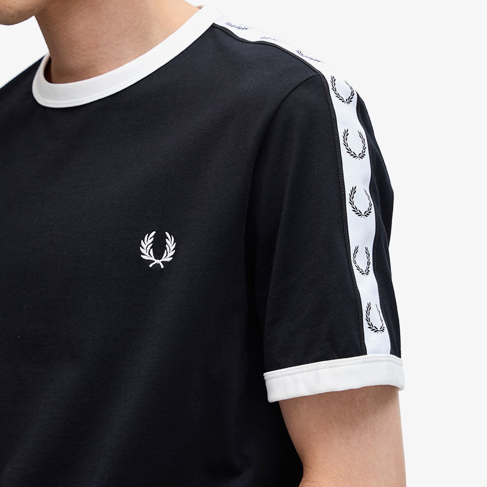 프레드페리 테잎 링어 티셔츠 블랙(Fred Perry Taped Ringer T-Shirt Black) - 4