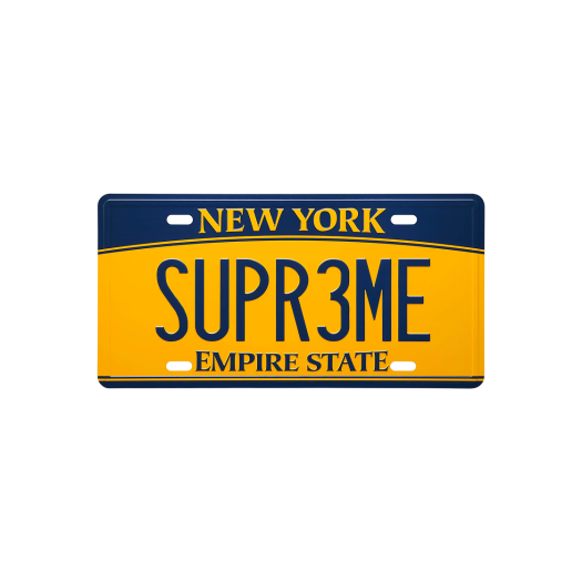 Supreme License Plate Multicolor - 25SS