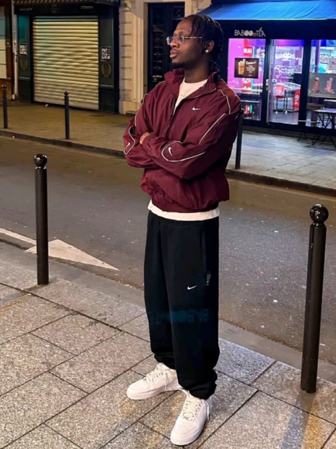 Arc'teryx Beta LT Jacket Tatsu, Nike NSW Solo Swoosh Woven Track Jacket Night Maroon - Asia 착용 스타일 - 3