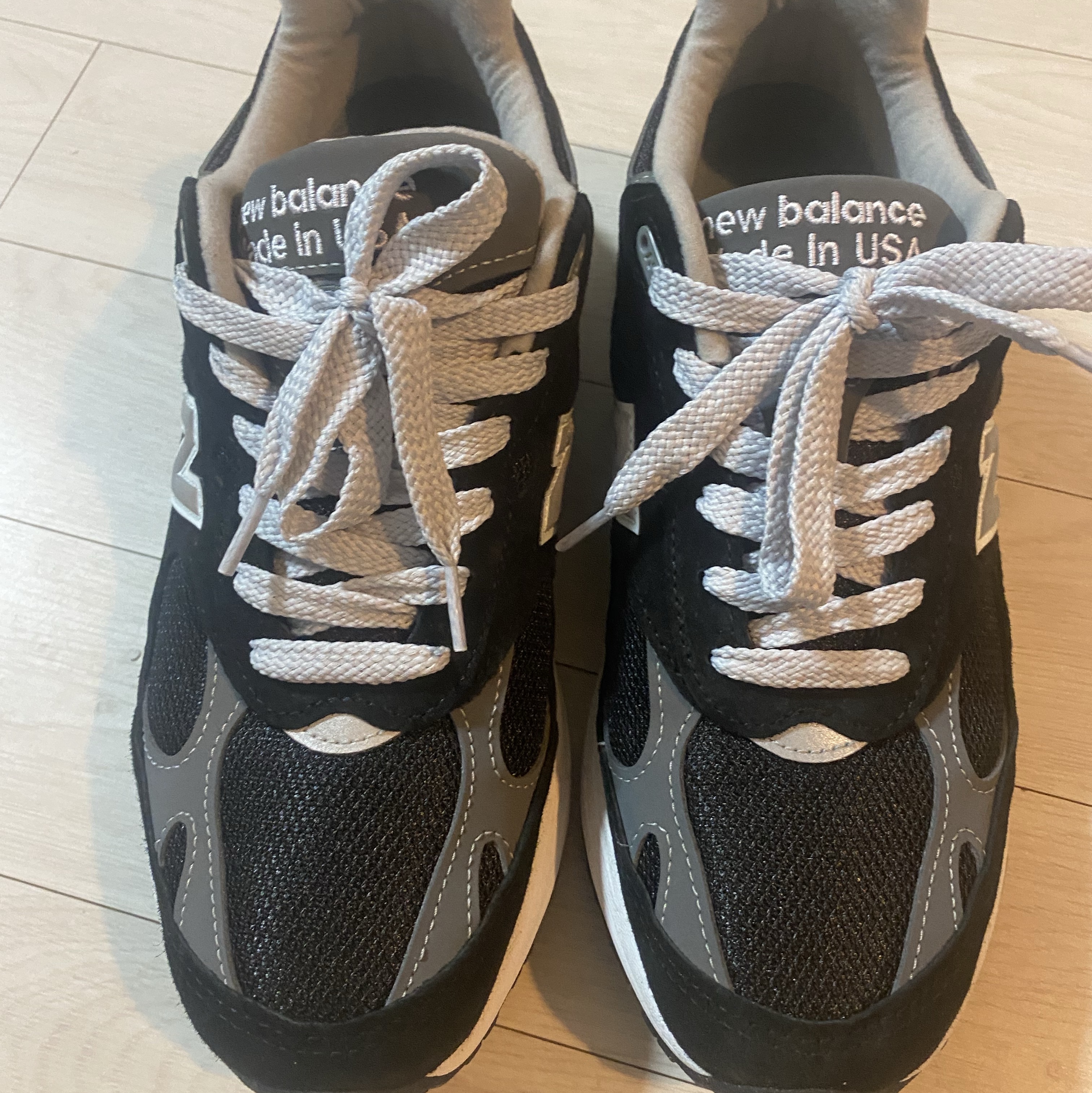 New Balance 993 Made in USA Black - D Standard 착용 스타일