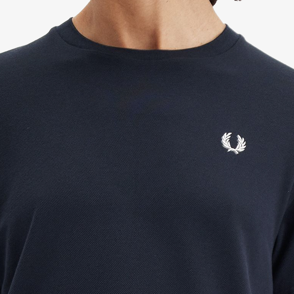 프레드페리 우먼즈 팁드 피케 티셔츠 네이비(Fred Perry Womens Tipped Pique T-Shirt Navy) - 6