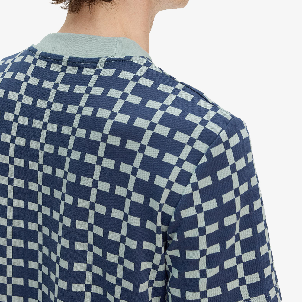 프레드페리 지오메트릭 자카드 티셔츠 실버 블루(Fred Perry Geometric Jacquard T-Shirt Silver Blue) - 6
