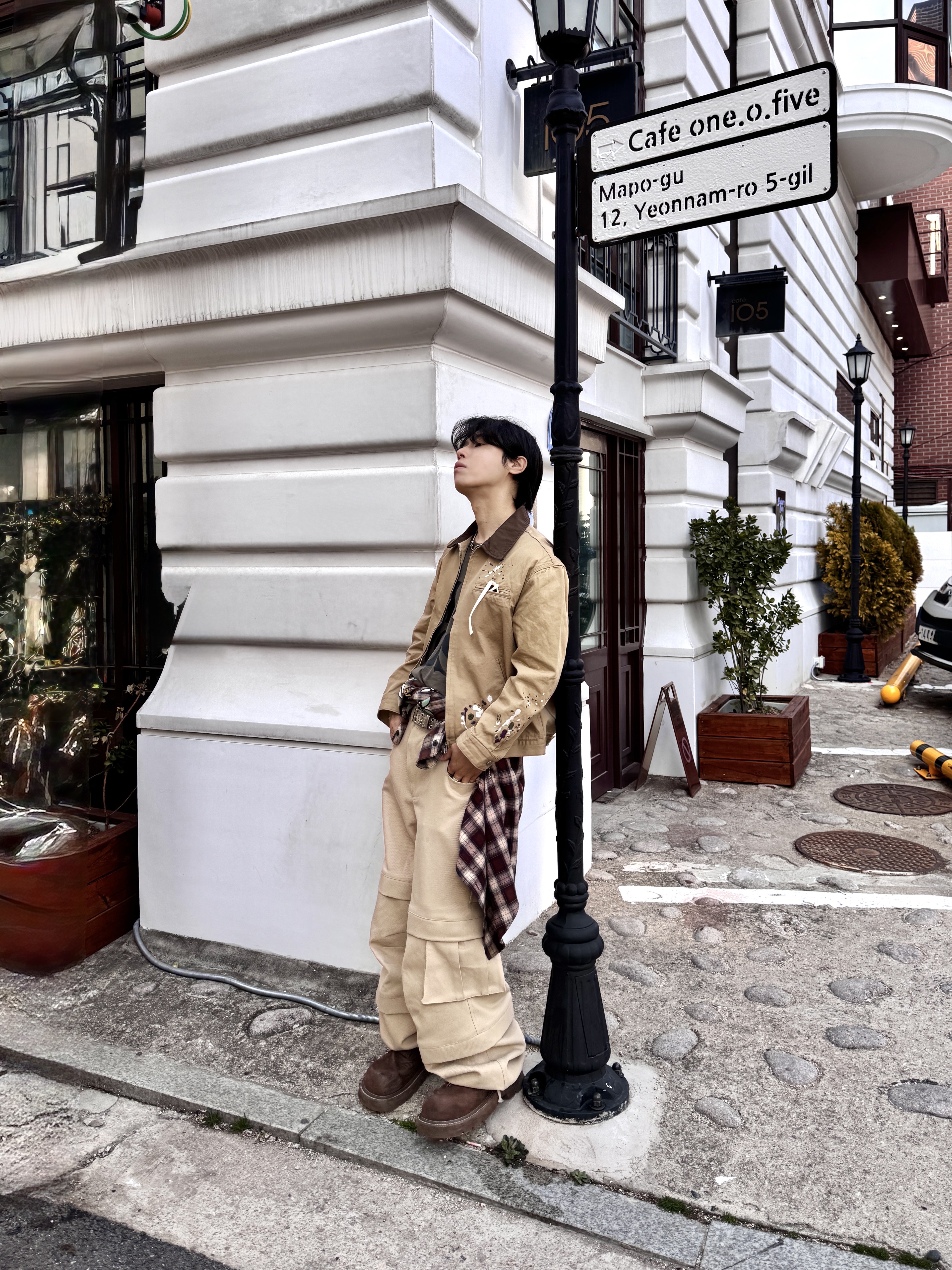 Kamien x MJD Double Hole Belt Oreo Calf Hair 착용 스타일 - 10