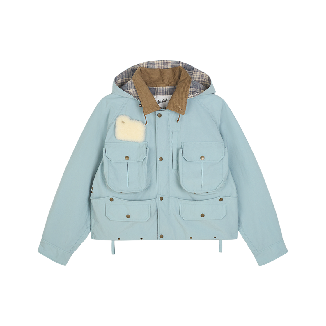 울리치 리사이클 나일론 옥스포드 자켓 삭스 - 25SS(Woolrich Recyle Nylon Oxford Jacket Sax - 25SS)