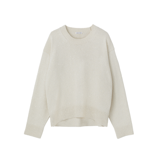[RECTO] / ☆ 25SS HOLIDAY SEQUINS OVERSIZE SWEATER / CREAM RECTO - Official Website